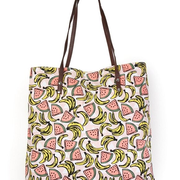 Fruit Print Canvas Tote Bag 🍉 - Picture 6 of 6
